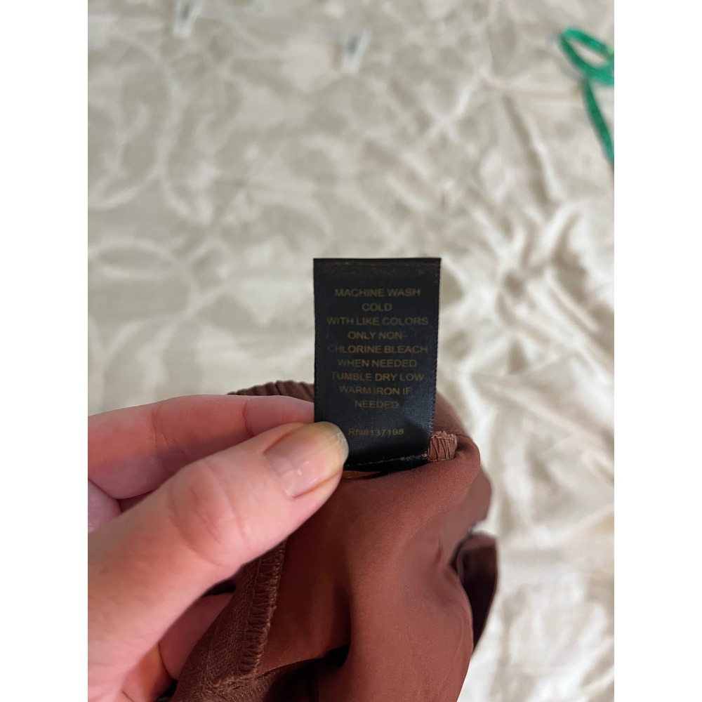 House of Harlow 1960 Brown Linen Blend High Rise Shorts Women's Small - Picture 5 of 9
